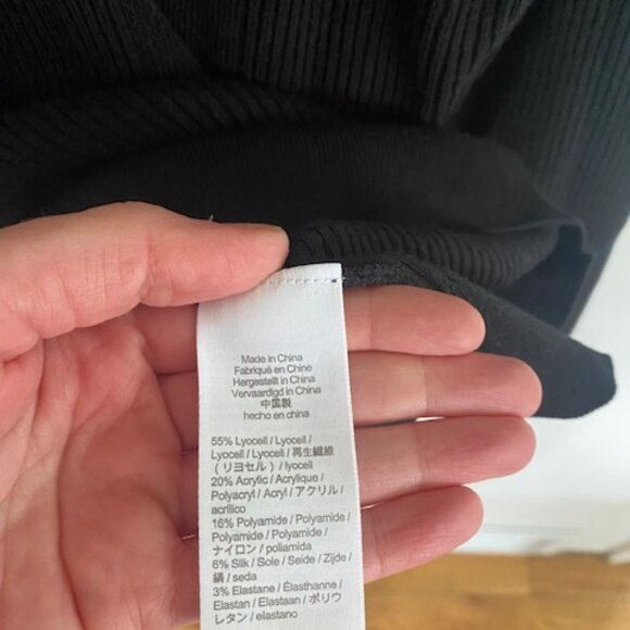 J Crew Black Collared Polo Sweater with Buttons Ribbed XXL - Picture 4 of 5